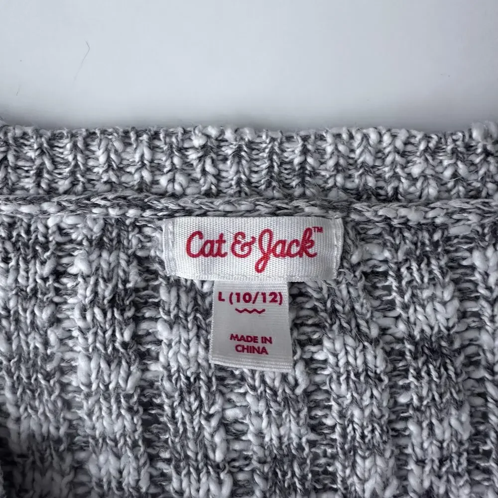 Cat & Jack Girls Ribbed Duster Cardigan - Large (10/12)